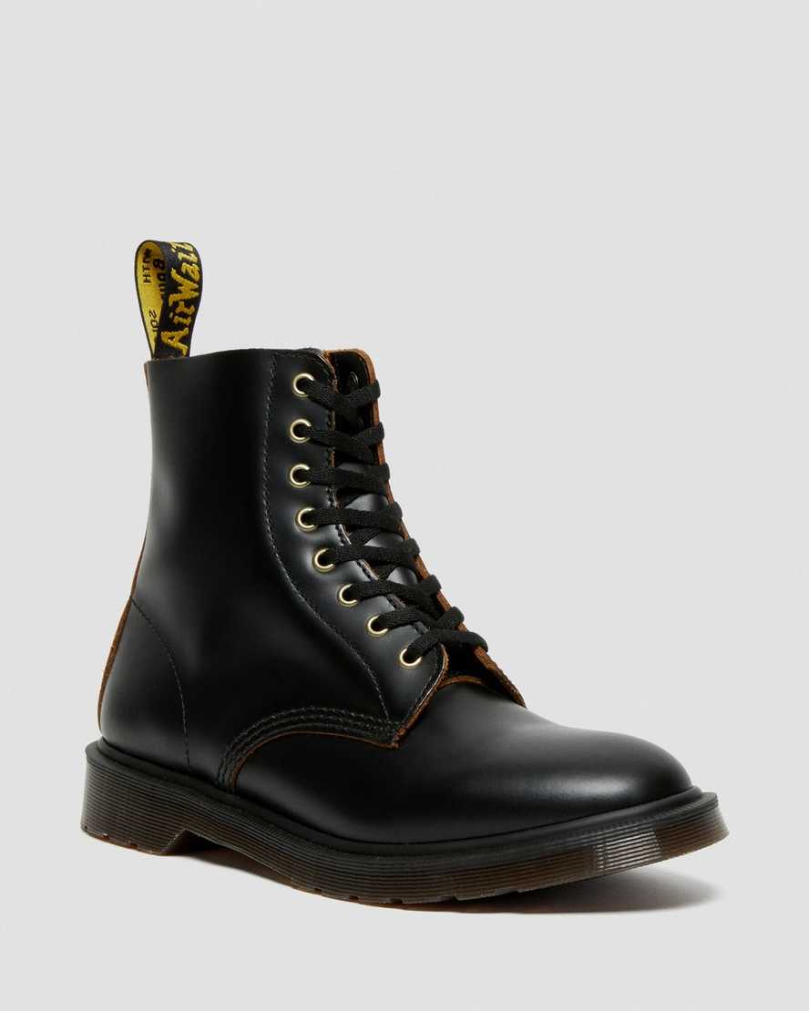 Dr. Martens 1460 Vintage Smooth Nahka Naisten Nauhalliset Nilkkurit - Mustat Nilkkurit [107-ORVTQH]